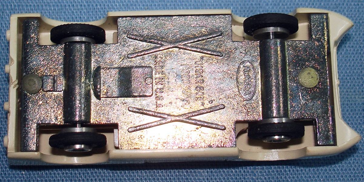 Aurora Cigar Box Ford J Car #6104 Made In USA Chassis Aurora Cigar Box Ford J Car #6104 Made In USA Chassis