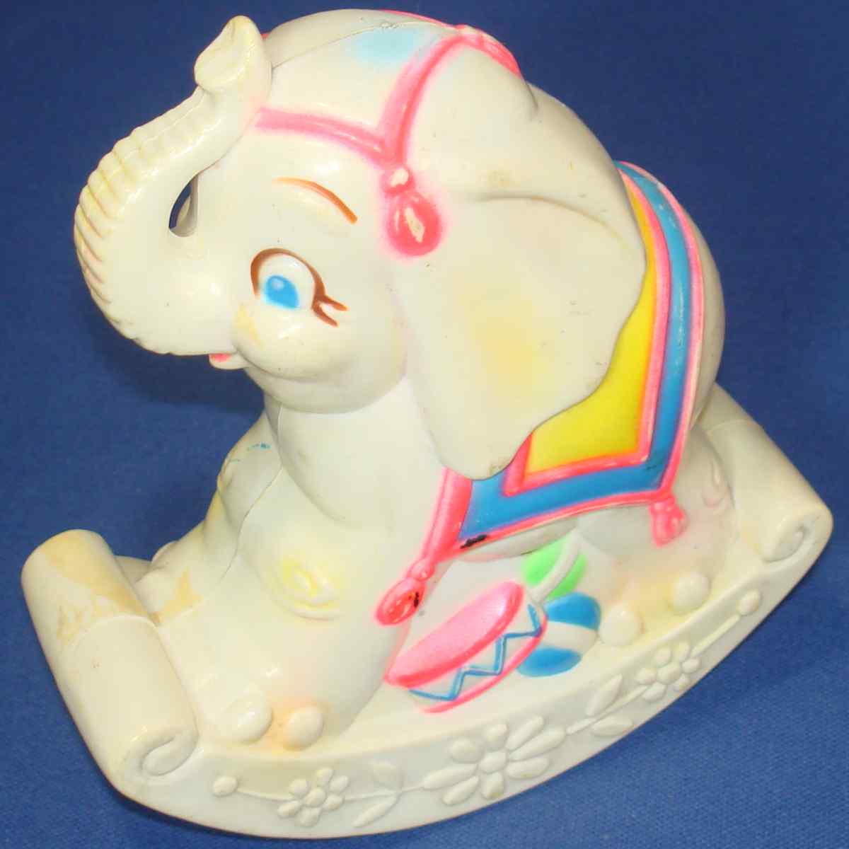 Hard Plastic Musical Rocking Circus Elephant Baby Toy Hard Plastic Musical Rocking Circus Elephant Baby Toy
