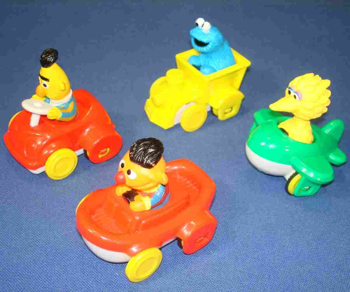 Illco Toy Jim Henson Sesame Street Ernie Bert Cookie Monster Big Bird Vehicles Illco Toy Jim Henson Sesame Street Ernie Bert Cookie Monster Big Bird Vehicles