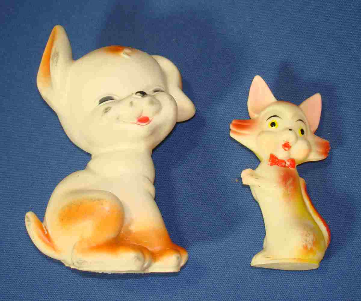 Vintage Baby Dog Cat Squeaky Toys Vintage Baby Dog Cat Squeaky Toys