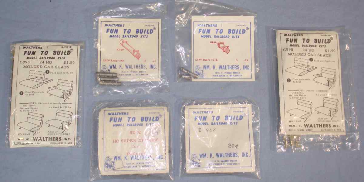 Walthers HO Gauge Fun To Build Model Railroad Kits Model Car Seats Lot Walthers HO Gauge Fun To Build Model Railroad Kits Model Car Seats Lot