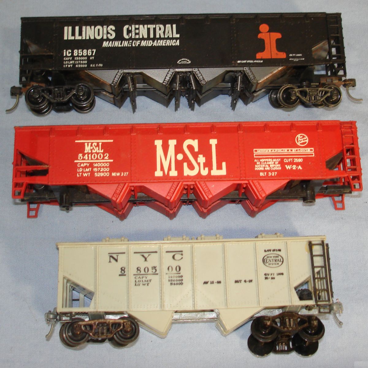 Varney HO Model Railroad Illinois Central Minneapolis St Louis NYC Hopper Lot Varney HO Model Railroad Illinois Central Minneapolis St Louis NYC Hopper Lot