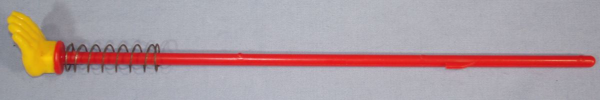 Ideal Mouse Trap Game Piece Yellow Helping Hand Red Rod Metal Spring Ideal Mouse Trap Game Piece Yellow Helping Hand Red Rod Metal Spring