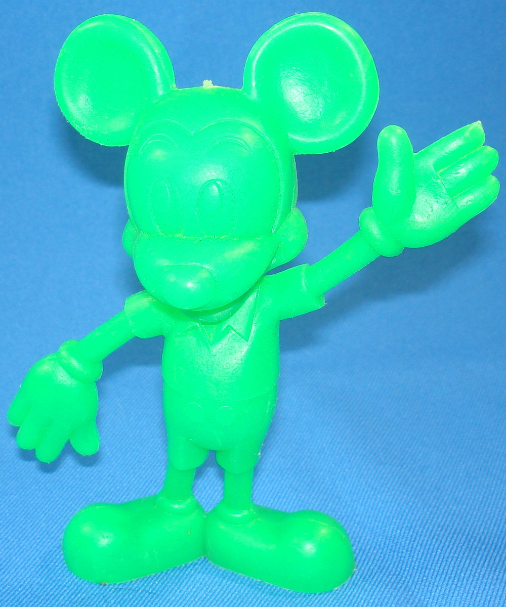 1971 Walt Disney Productions Mickey Mouse Louis Marx MCMLXXI Lime Green 1971 Walt Disney Productions Mickey Mouse Louis Marx MCMLXXI Lime Green