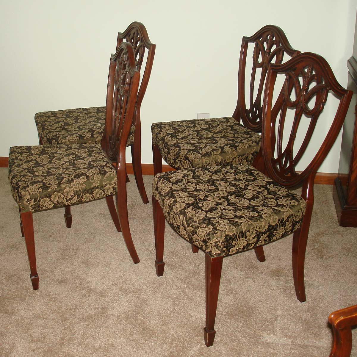 DUNCAN PHYFE DINING ROOM SET DOUBLE PEDESTAL TABLE CHAIRS ...