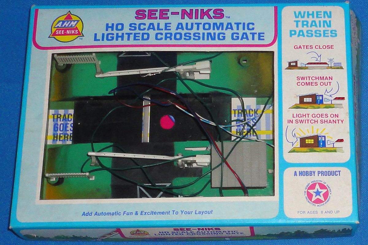 Model Railroad Crossing Gate Ahm_see-niks_ho_scale_model_ 
