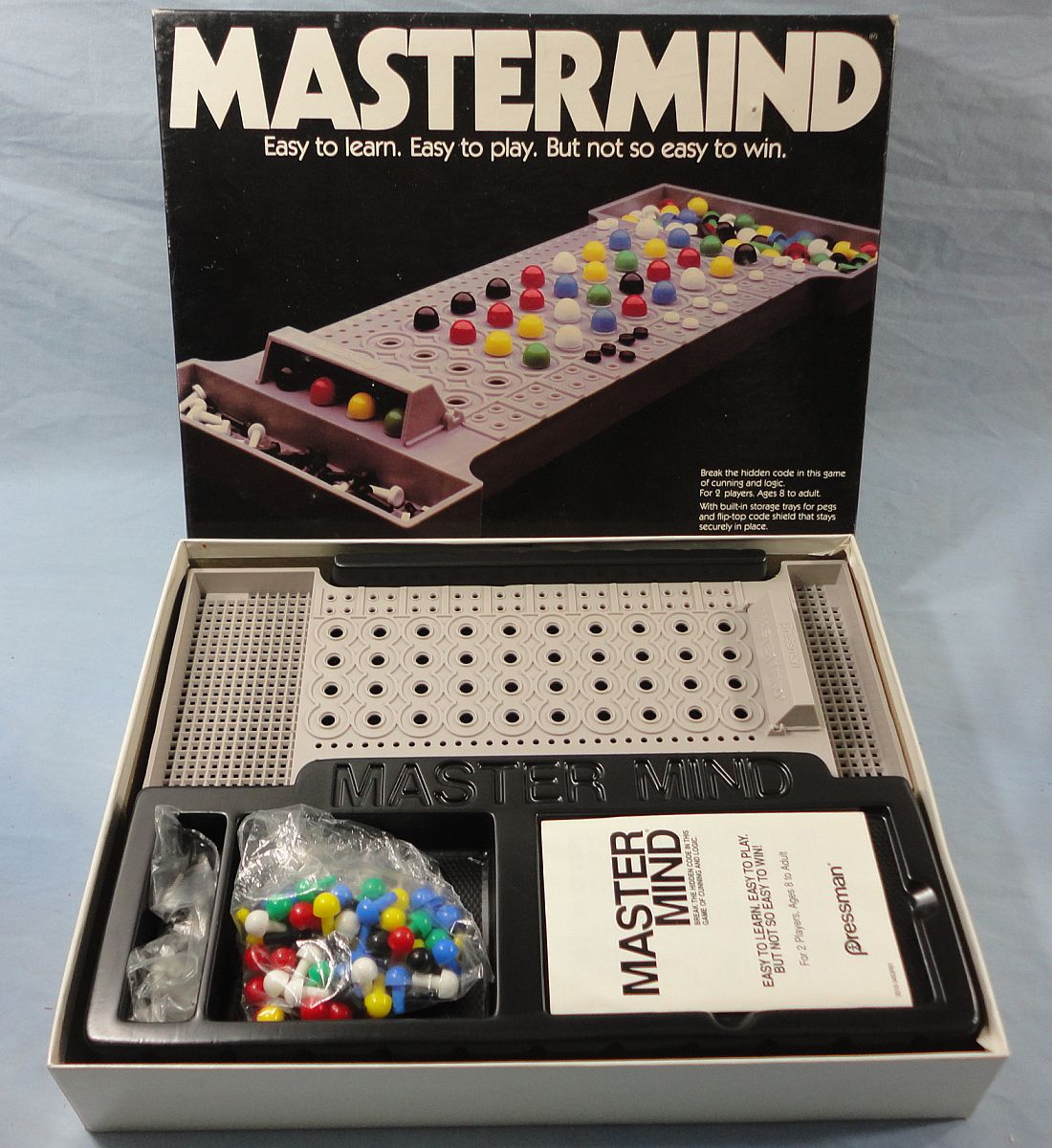 Vintage 1981 Pressman Master Mind 3016 Game Of Cunning And Logic Code Key Pegs Board Vintage 1981 Pressman Master Mind 3016 Game Of Cunning And Logic Code Key Pegs Board