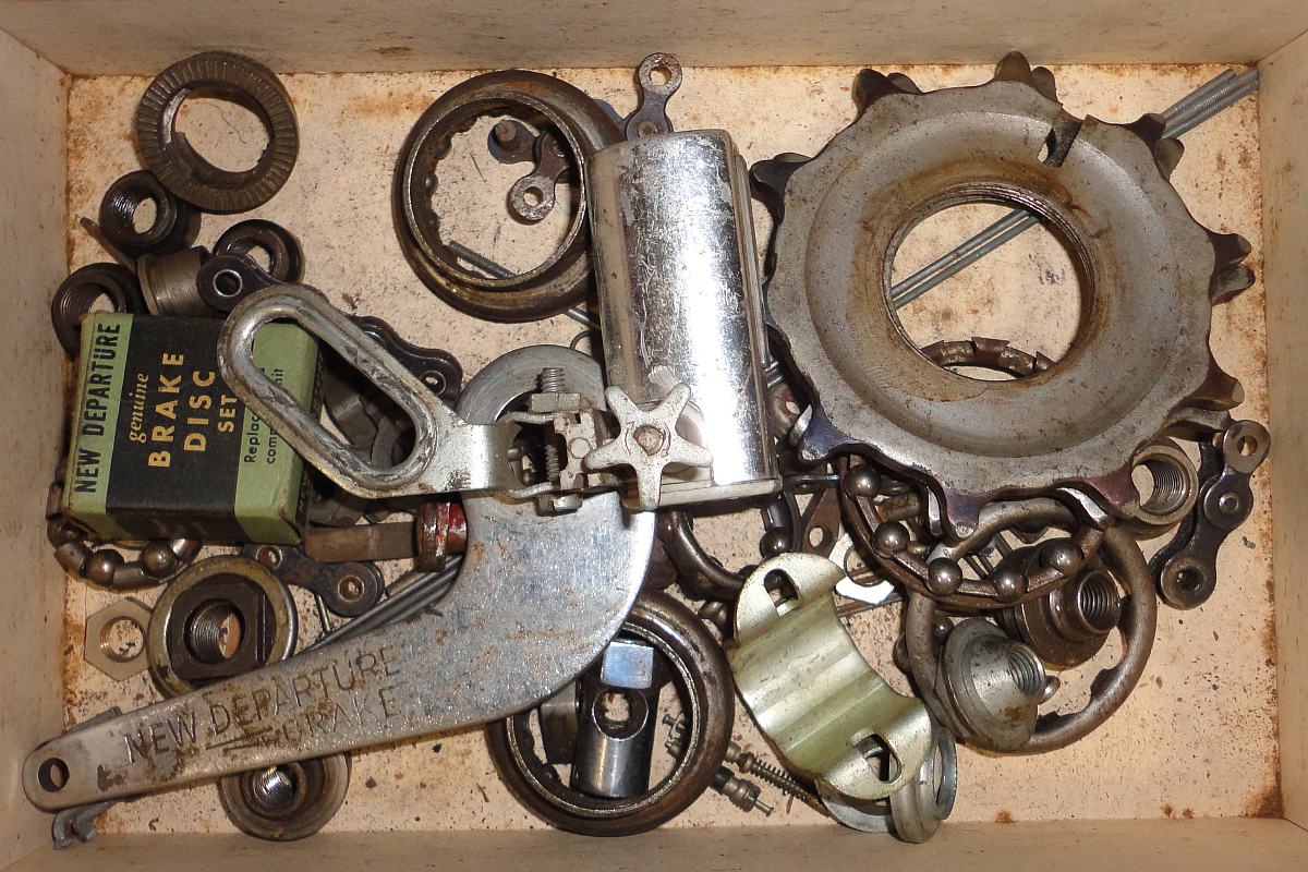 Vintage Bicycle Parts Lot New Departure Arm Brake Disc Set Thrust ...