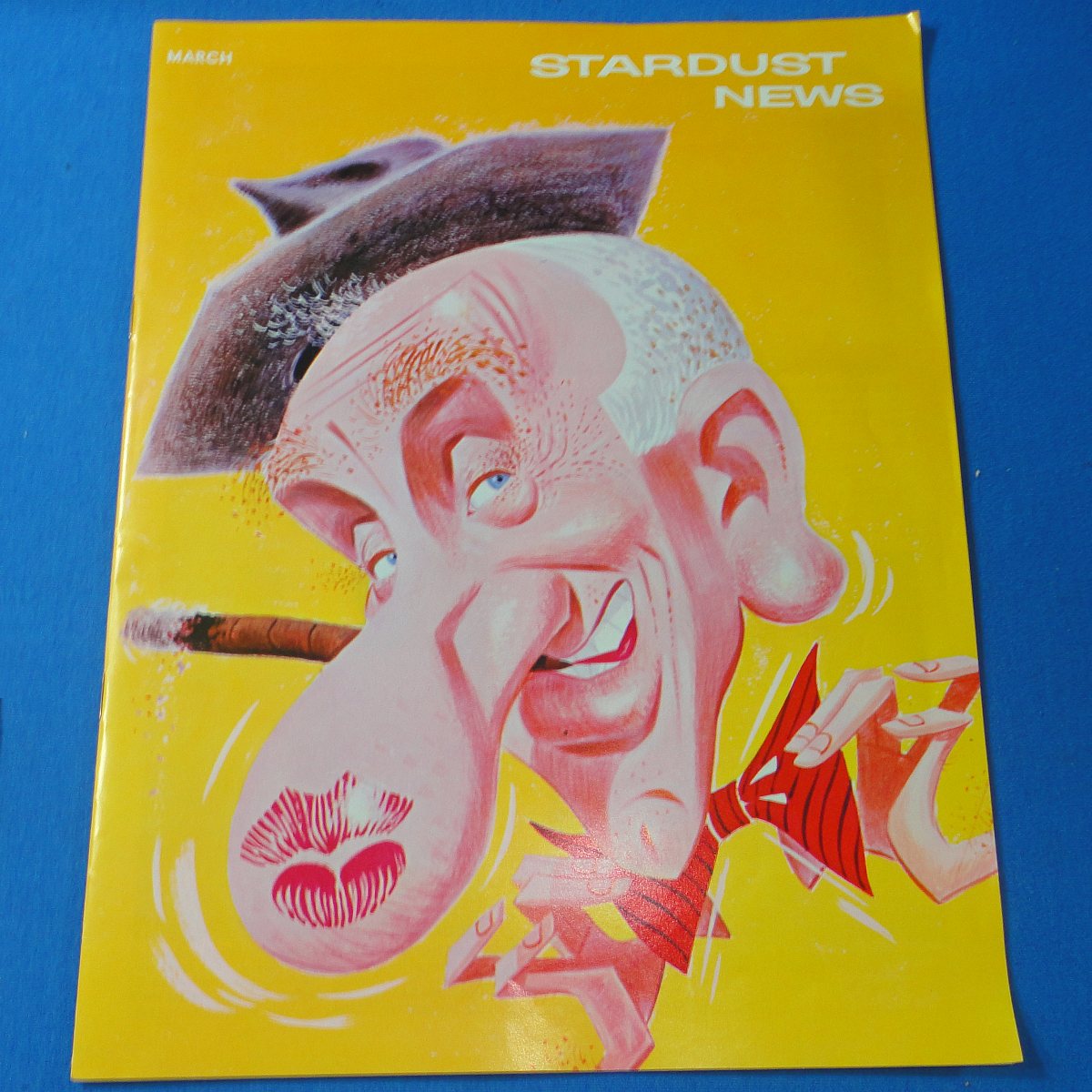 Vintage 1967 Stardust News James Francis Jimmy Durante Hat Cigar Bowtie Inka Dinka Doo