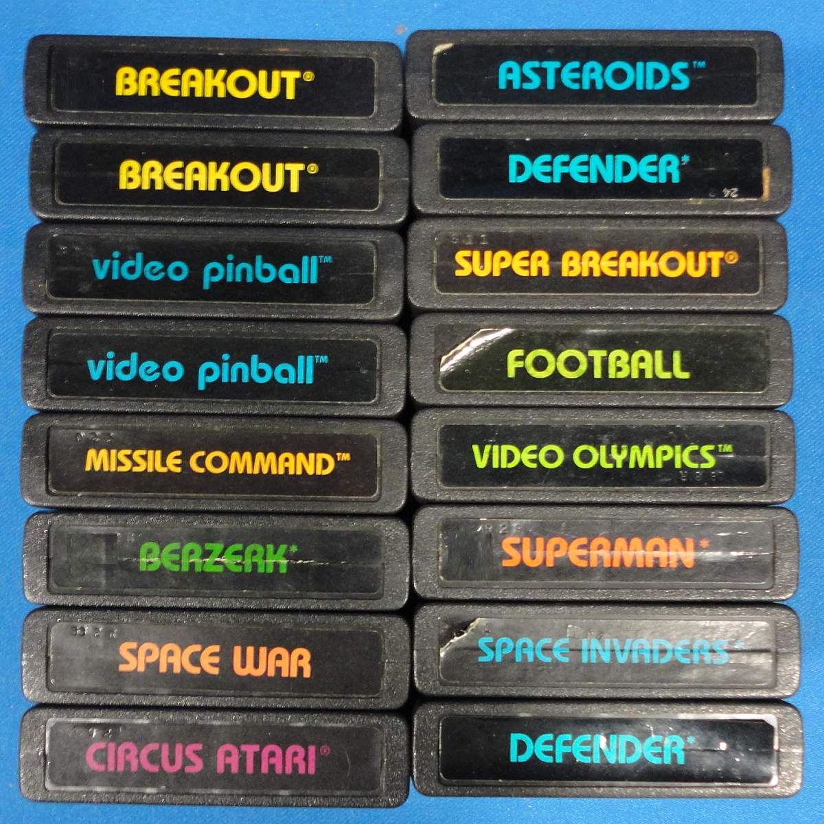 Vintage Atari 2600 Video Computer System Game Cartridge Lot Breakout Defender Pinball Circus Vintage Atari 2600 Video Computer System Game Cartridge Lot Breakout Defender Pinball Circus