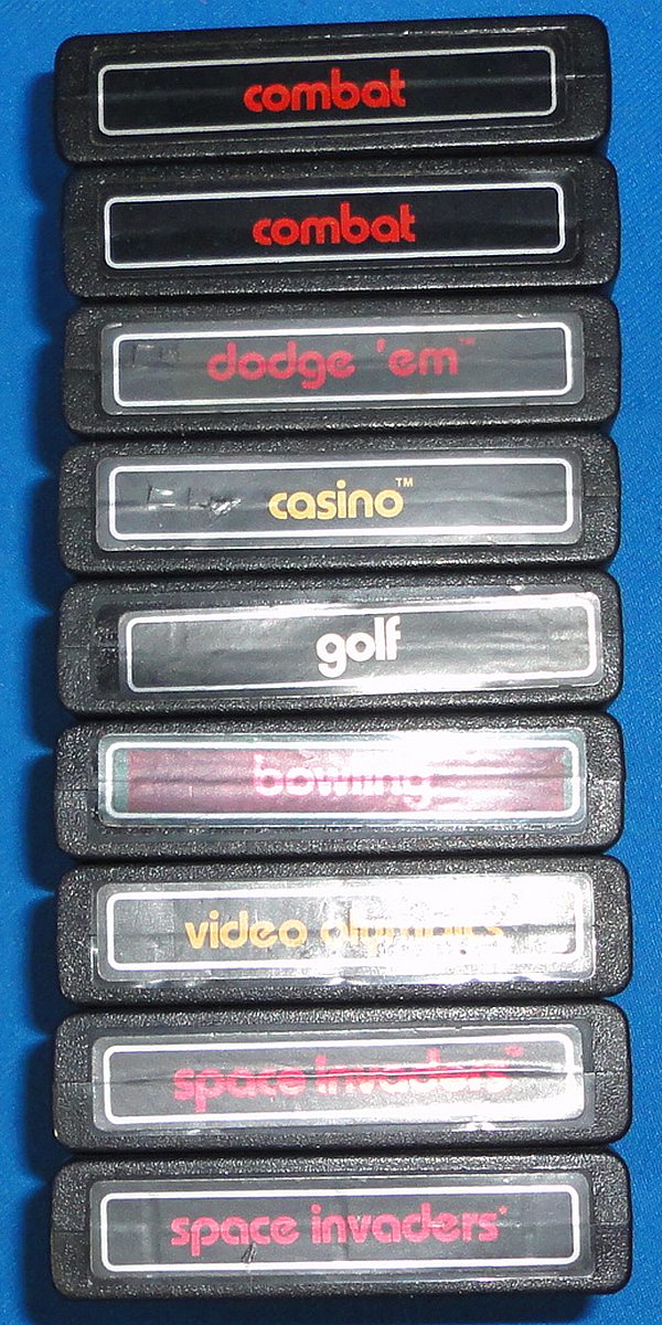 Vintage Atari 2600 Video Computer System Game Cartridge Lot Combat Space Invaders Vintage Atari 2600 Video Computer System Game Cartridge Lot Combat Space Invaders