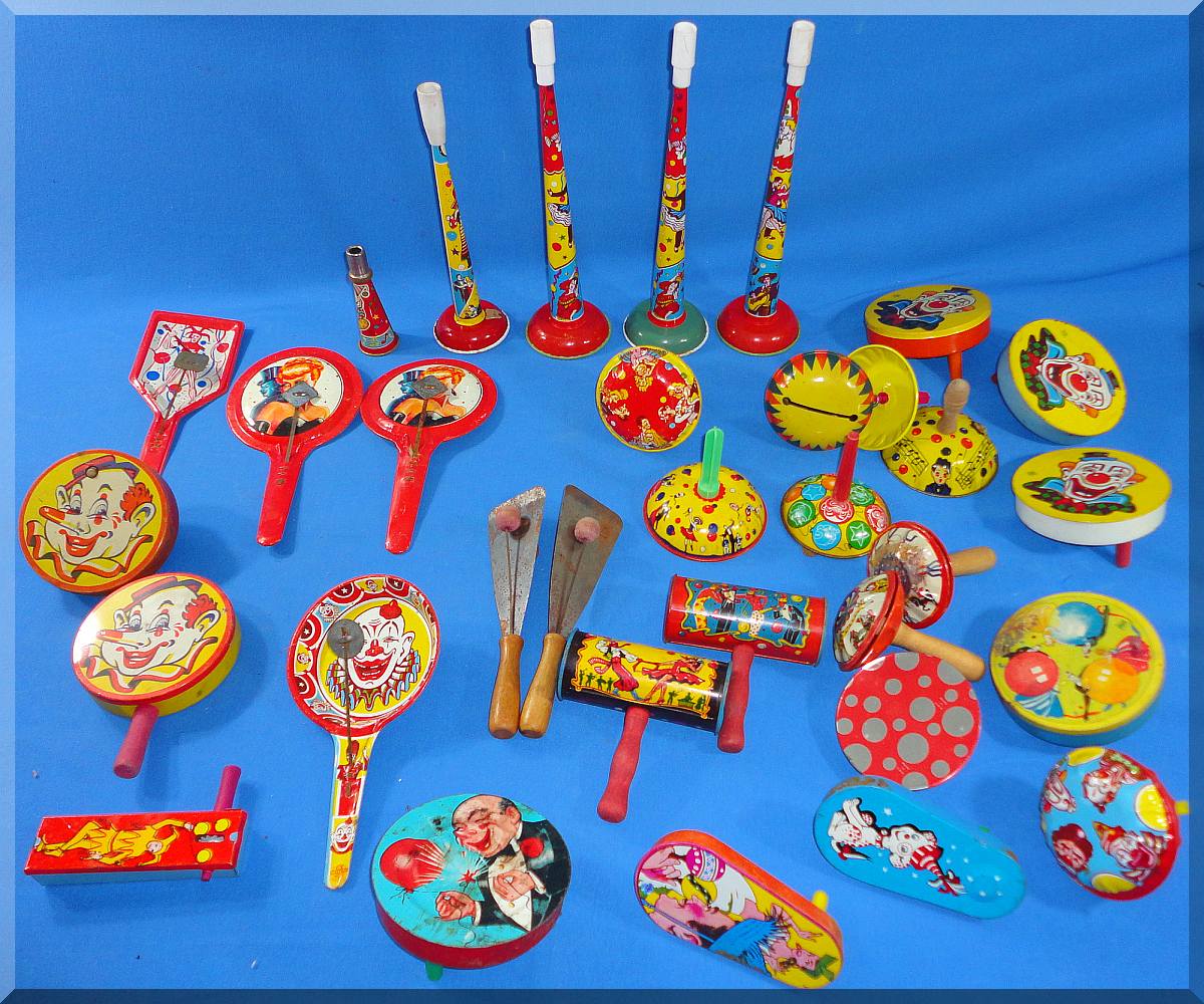 1930s Vintage New Years Eve Tin Noisemakers Party Favors ...