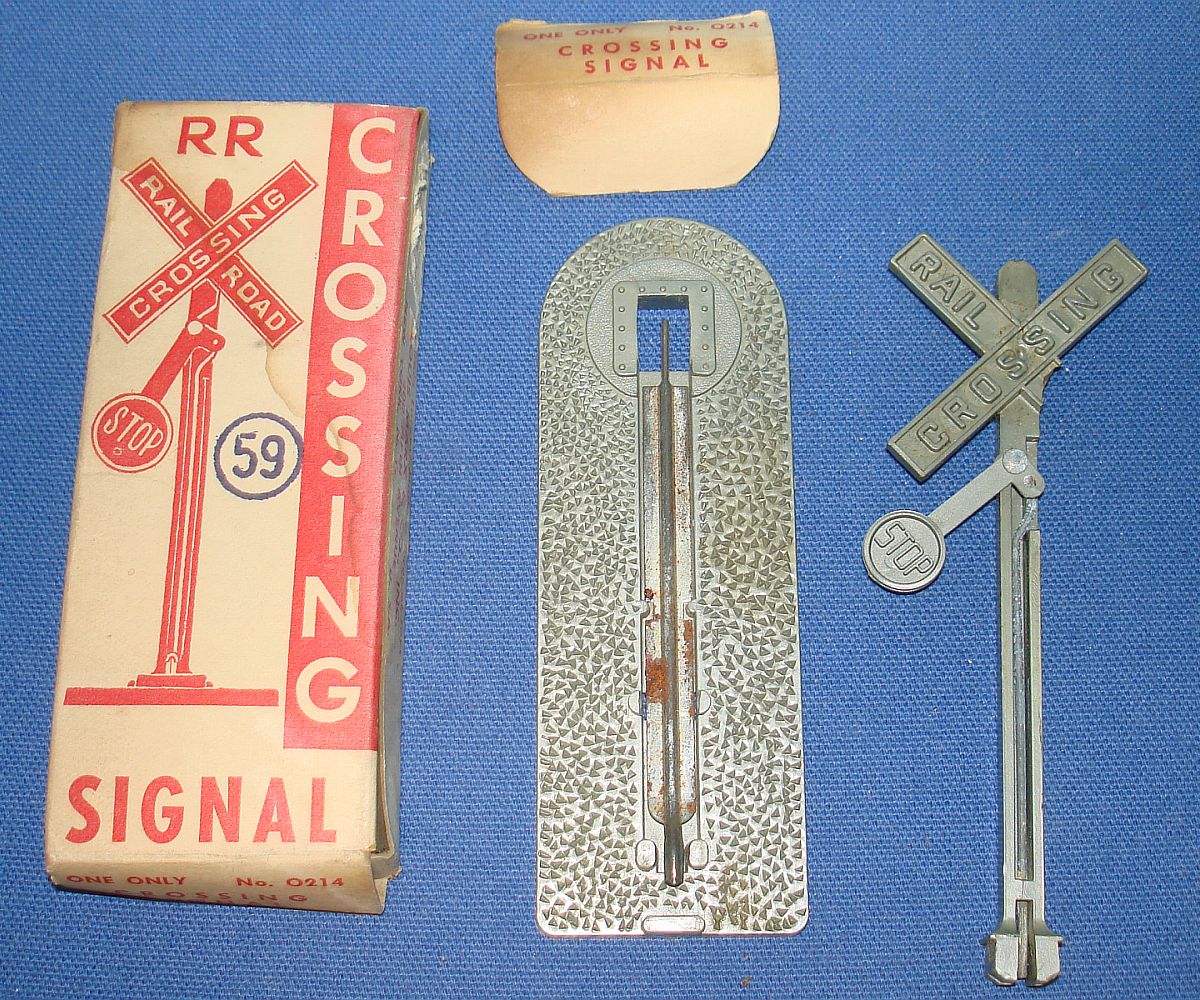 Vintage Marx Model Train Plastic Rail Road RR Crossing STOP Signal Boxed #0214 Vintage Marx Model Train Plastic Rail Road RR Crossing STOP Signal Boxed #0214