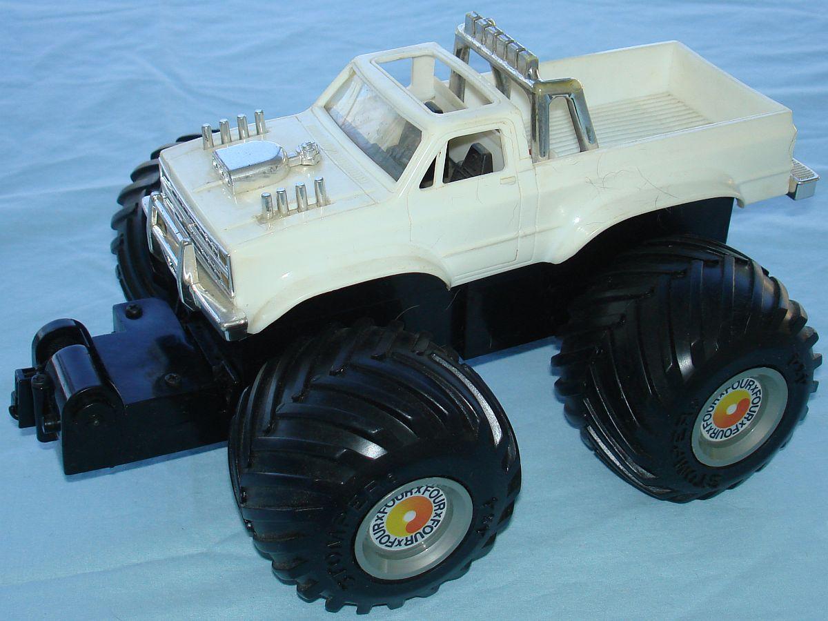 white monster truck toy