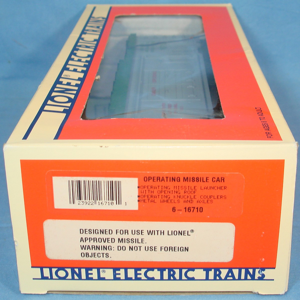 Lionel O27 Electric Trains Rolling Stock #16710 US Army Operating Missile Car Box Lionel O27 Electric Trains Rolling Stock #16710 US Army Operating Missile Car Box