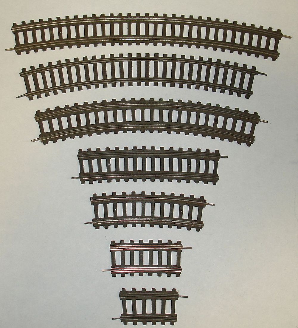 model train track sizes in inches Scales hornby scale rivarossi