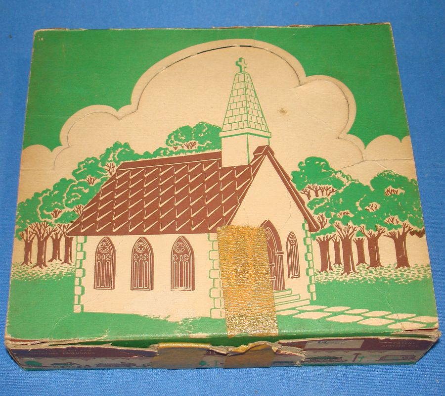 Plasticville U.S.A. Vintage O-Gauge White Roman Catholic Country Church Boxed CC-8 Plasticville U.S.A. Vintage O-Gauge White Roman Catholic Country Church Boxed CC-8