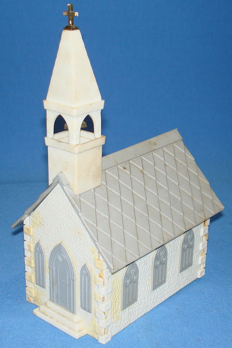 Plasticville U.S.A. Vintage O-Gauge White Roman Catholic Country Church Belfry CC-8 Plasticville U.S.A. Vintage O-Gauge White Roman Catholic Country Church Belfry CC-8