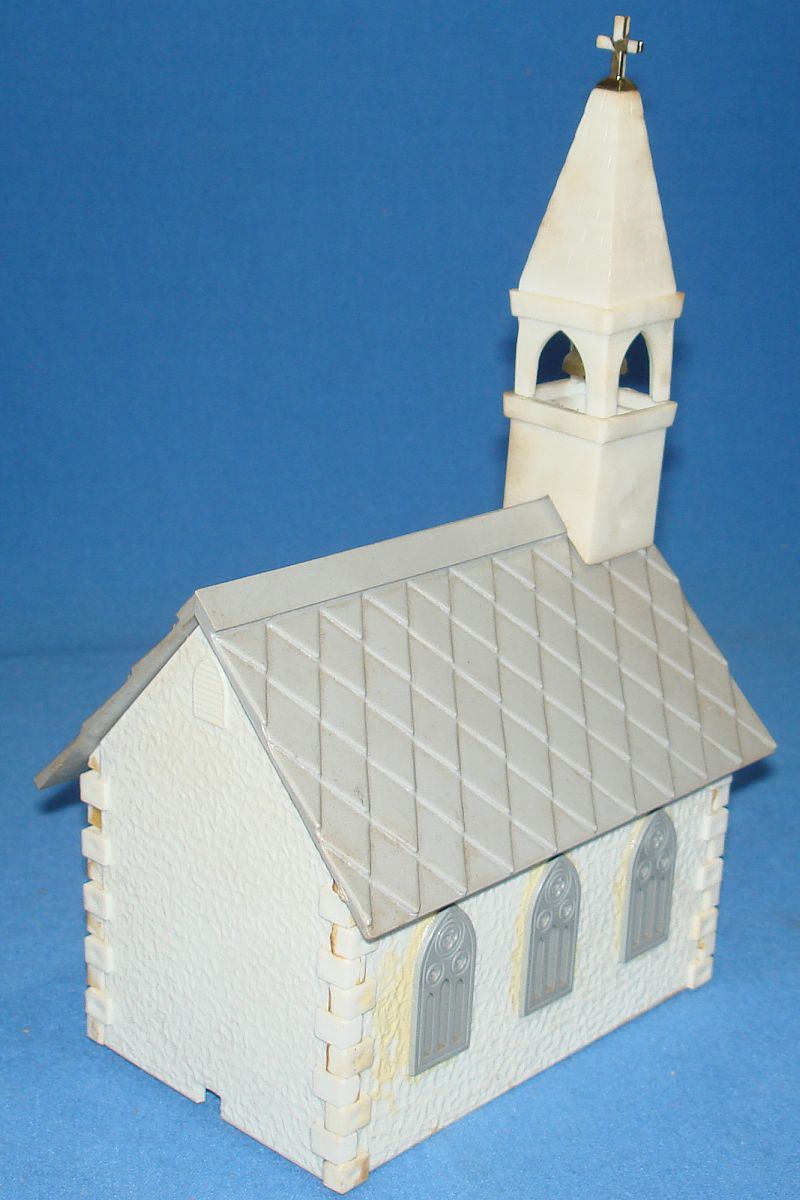 Plasticville U.S.A. Vintage O-Gauge White Roman Catholic Country Church Roof Cross CC-8 Plasticville U.S.A. Vintage O-Gauge White Roman Catholic Country Church Roof Cross CC-8