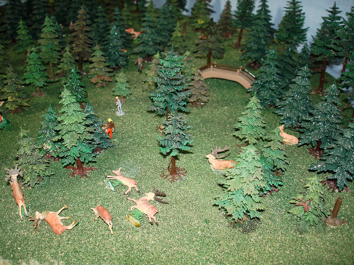  Scale Faller Trees Preiser Merten Deer Model Railroad Layout Scenery