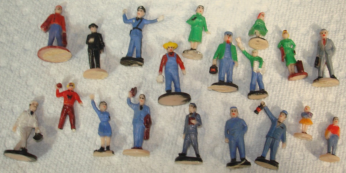 Vintage Plasticville Citizens Women Men Girls & Boys Vintage Plasticville Citizens Women Men Girls & Boys