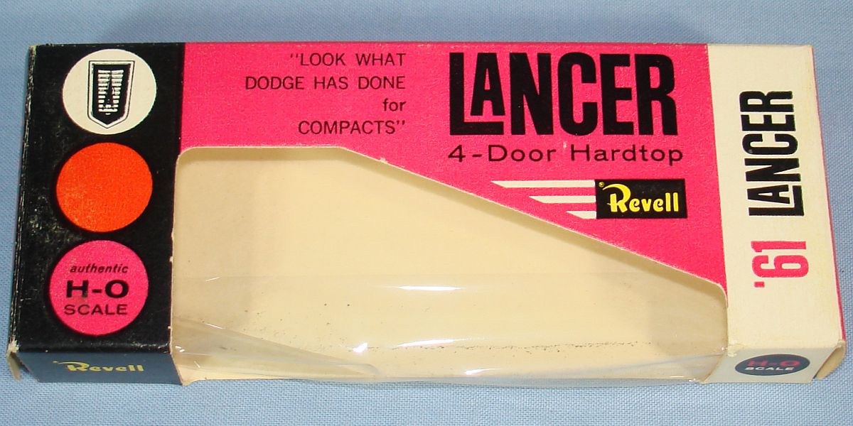 Vintage Revell H-O Scale 1961 Dodge Lancer 4 Door Hardtop Empty Box H-715 Vintage Revell H-O Scale 1961 Dodge Lancer 4 Door Hardtop Empty Box H-715