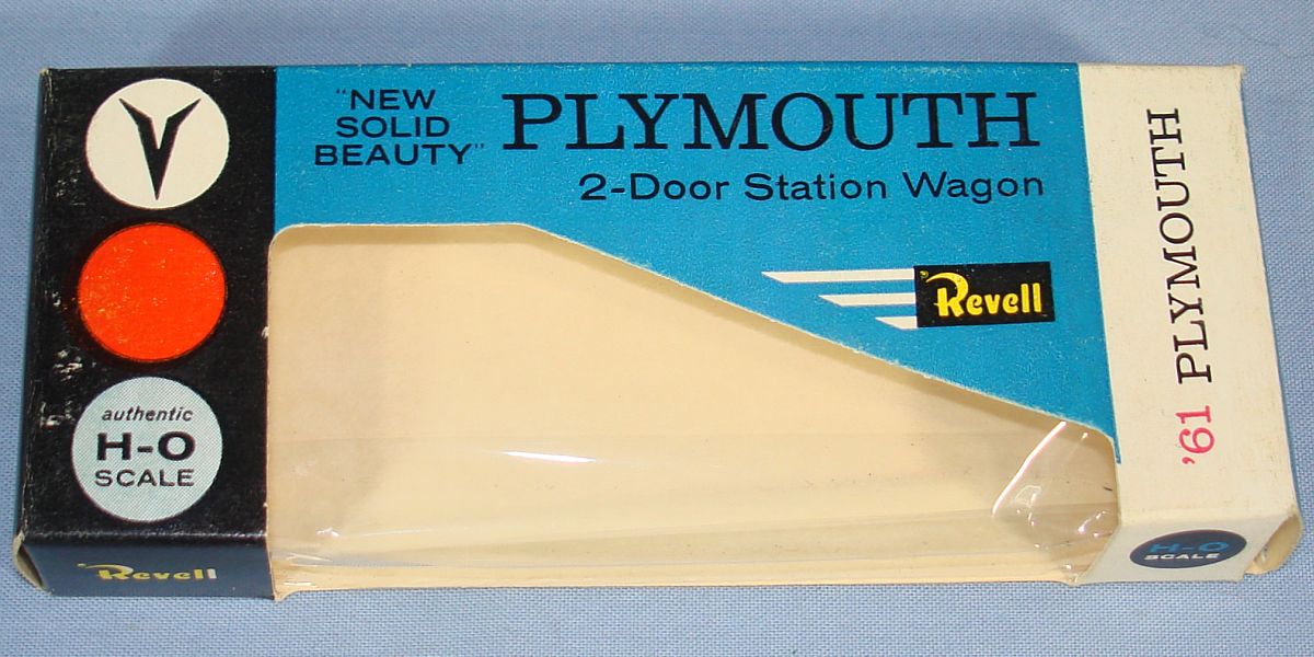 Vintage Revell H-O Scale 1961 Plymouth 2 Door Station Wagon Empty Box H-718 Vintage Revell H-O Scale 1961 Plymouth 2 Door Station Wagon Empty Box H-718