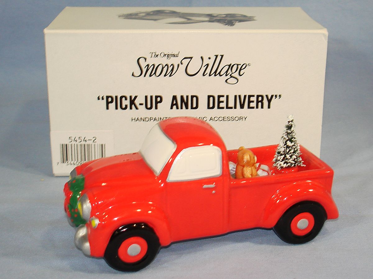 Department Dept 56 The Original Snow Village Retired Pick-Up And Delivery 54542 Department Dept 56 The Original Snow Village Retired Pick-Up And Delivery 54542