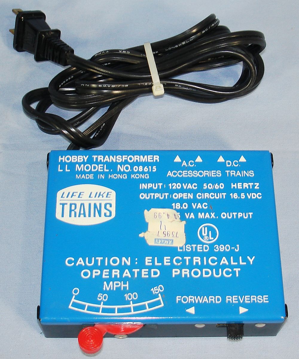 LIFE LIKE AC DC FORWARD REVERSE HO TRAIN HOBBY TRANSFORMER 