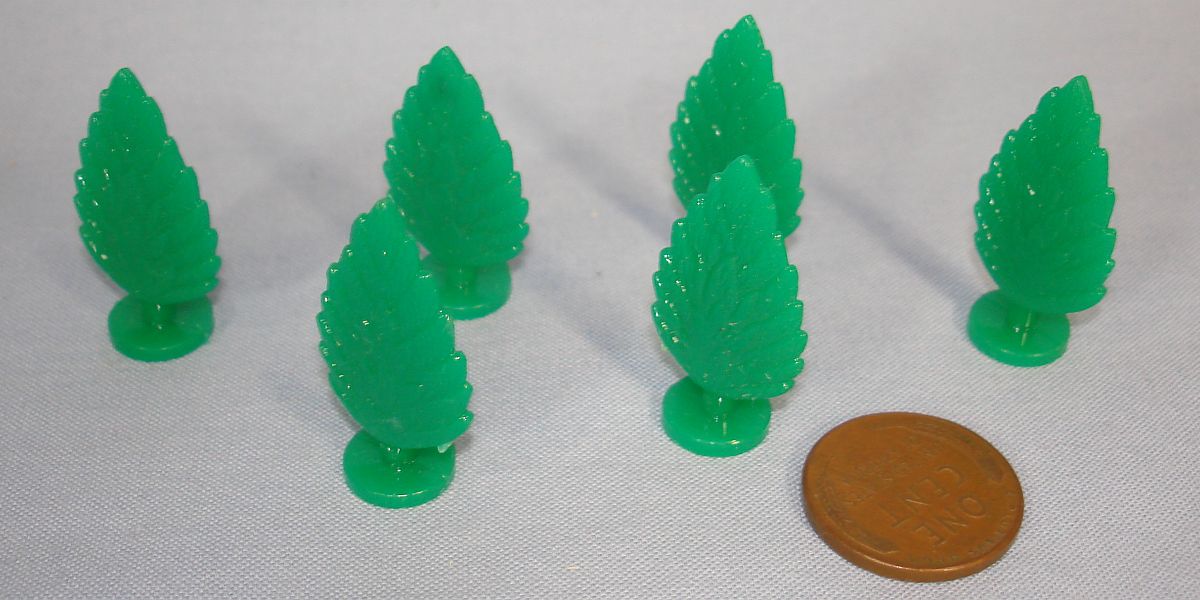 Vintage Bachmann Plasticville HO Scale Train Layout Christmas Village Green Shrubs Lot X6 Vintage Bachmann Plasticville HO Scale Train Layout Christmas Village Green Shrubs Lot X6