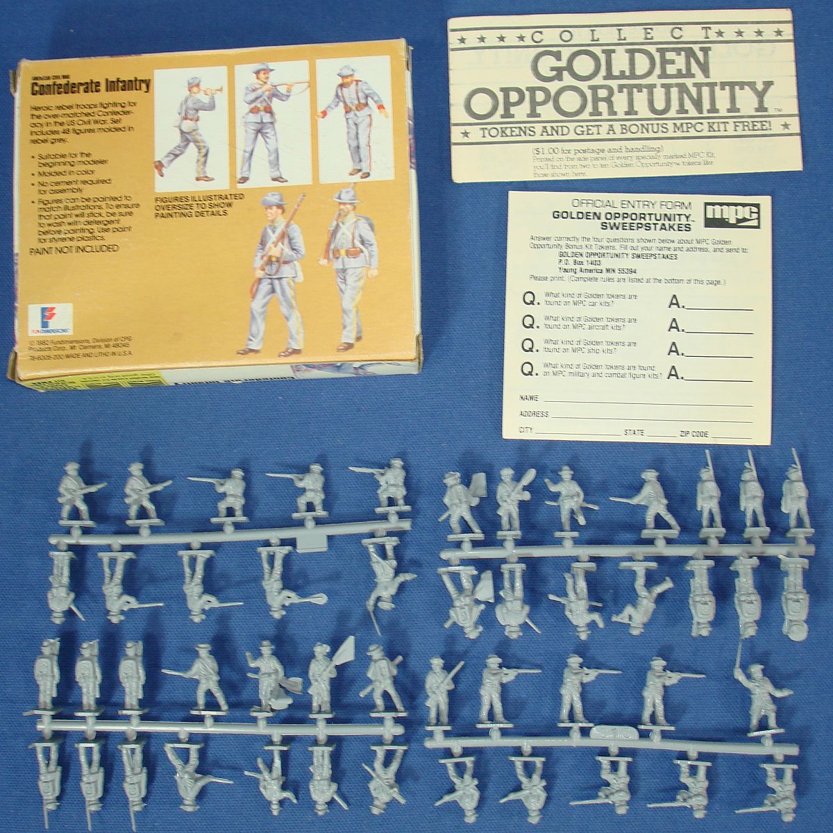 MPC HO OO American Civil War Confederate Infantry 48 Grey Pieces Box 6005 Contents MPC HO OO American Civil War Confederate Infantry 48 Grey Pieces Box 6005 Contents