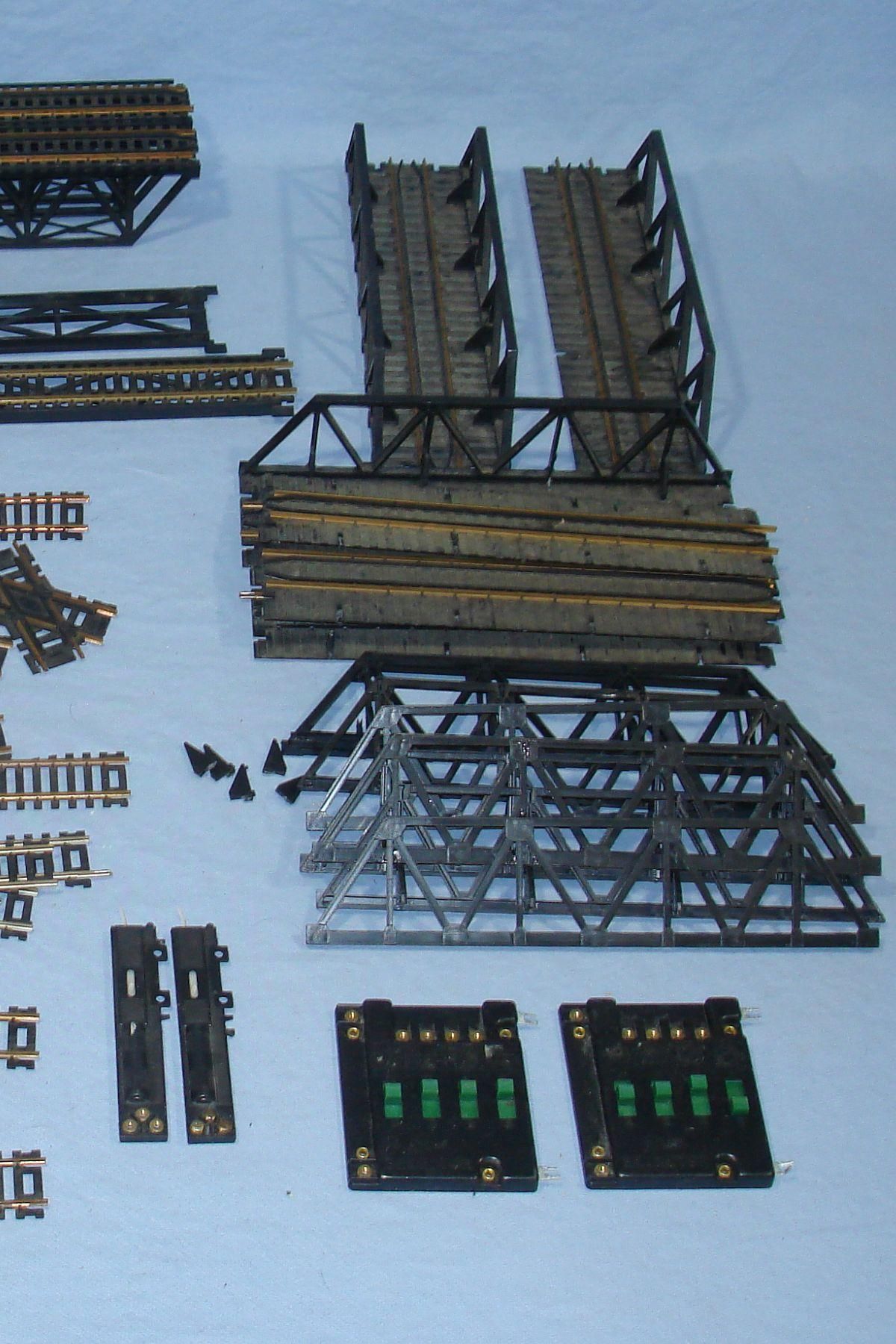 ATLAS HO MODEL RAILROAD BRASS RAILS TRAIN TRACK LOT SWITCHES BRIDGES 