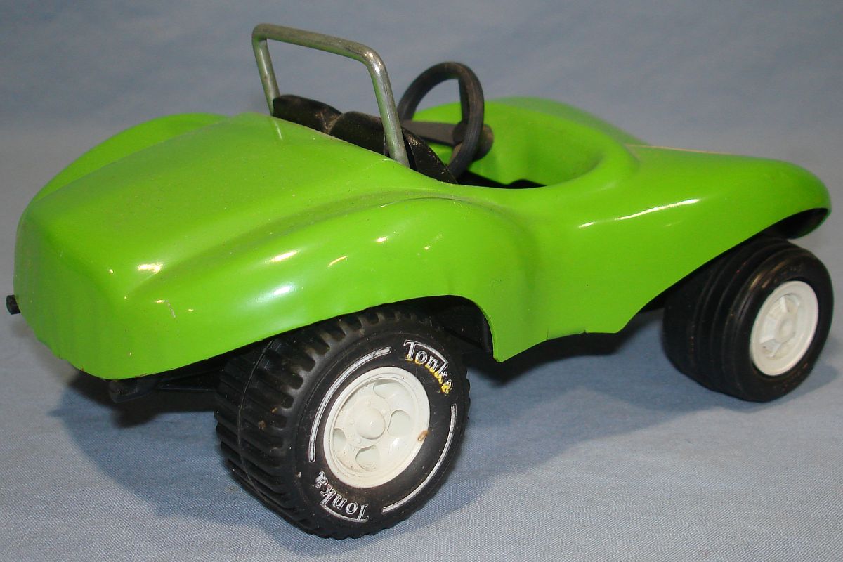 Vintage Mini Tonka Lime Green Sand Dune Fun Buggy #1010 Exhaust Roll Bar Vintage Mini Tonka Lime Green Sand Dune Fun Buggy #1010 Exhaust Roll Bar